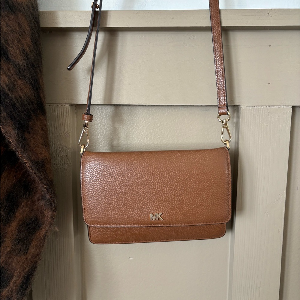 Michael Kors Tan Leather Crossbody Bag